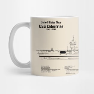 USS Enterprise Aircraft Carrier CVN-65 - SDpng Mug